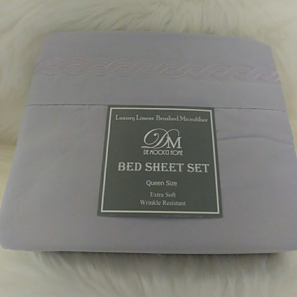 DeMoocci Home Lavender Queen Sheet Set